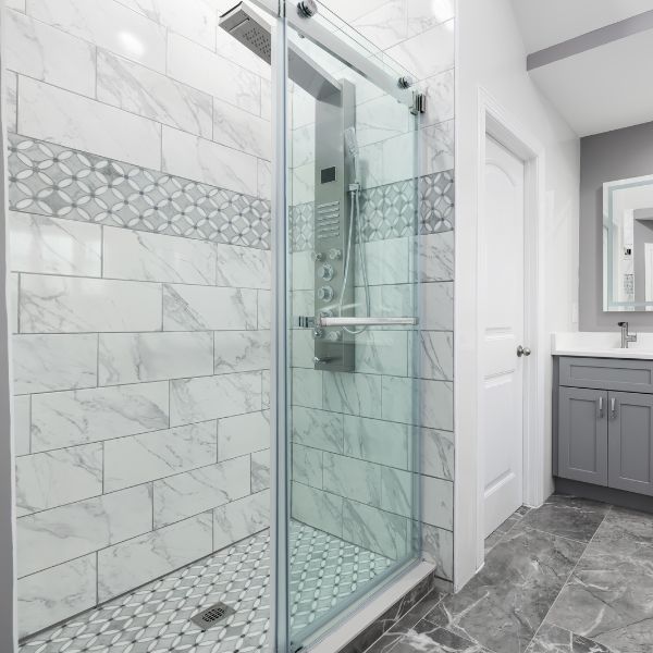 modern shower