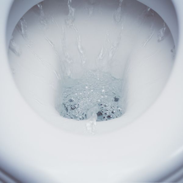 toilet flushing